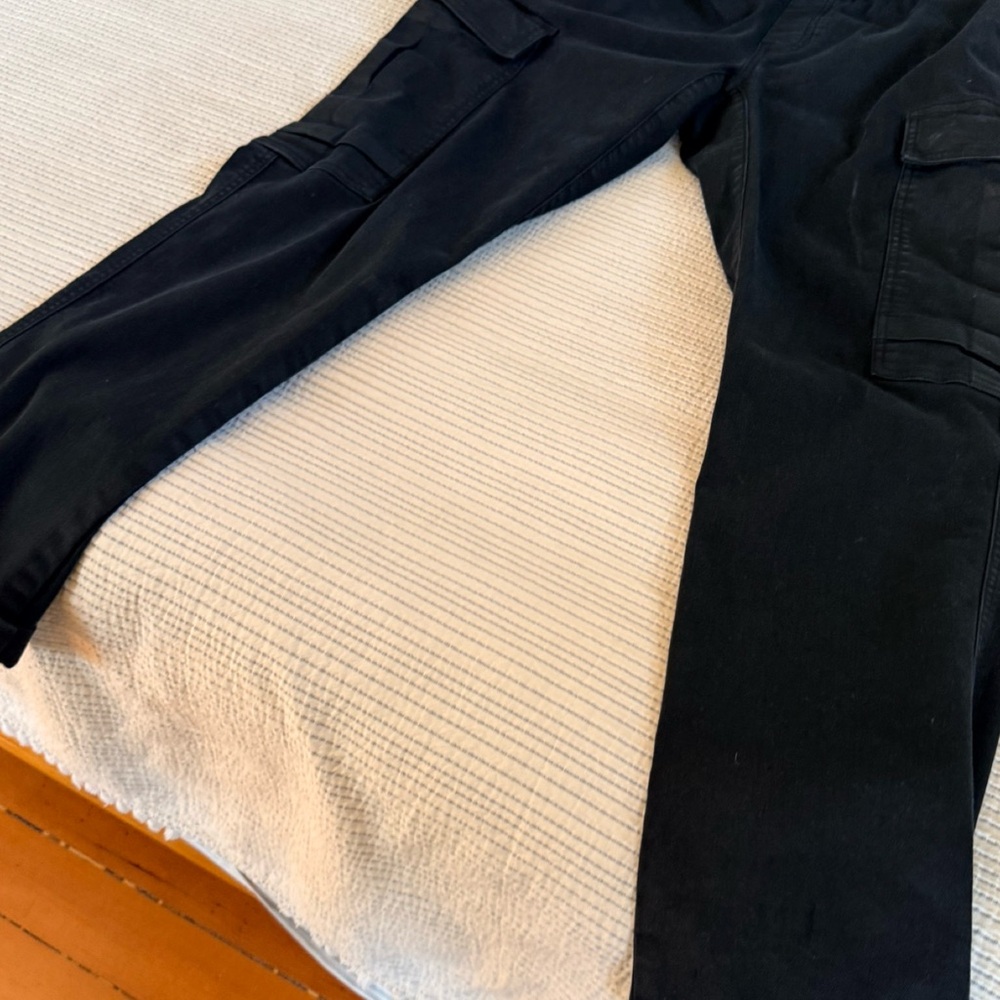 Fun and Funky!  J Brand Black Drawstring Cargo Pants